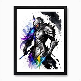 Knight In Armor 2 Art Print