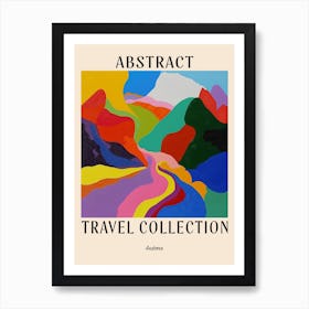 Abstract Travel Collection Poster Andorra 7 Art Print