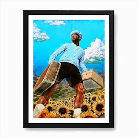 flowers boy 4 Art Print