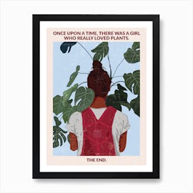 Plant Girl 2 Art Print