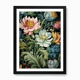 Floral Wallpaper 57 Art Print