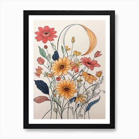 Flowers Charm Art Print