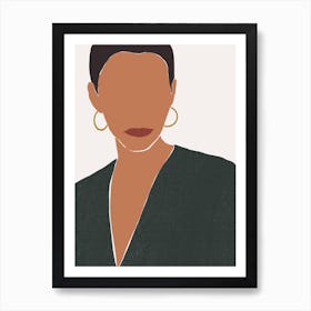 Woman Portrait 5 Art Print