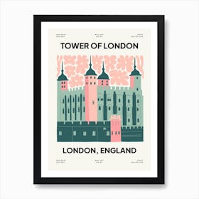 Tower Of London England Travel Matisse Style 1 Art Print