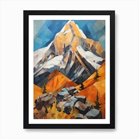 Grand Teton Usa 1 Mountain Painting Art Print