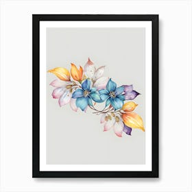 Watercolor Flowers 27 Art Print