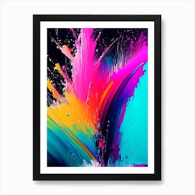 Splashing Water Waterscape Bright Abstract 1 Art Print