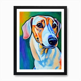 Dachshund Fauvist Style Dog Art Print