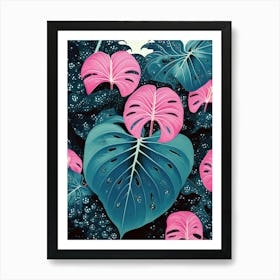 Tropical Leaves | Inspired by Yayoi Kusama Art Print