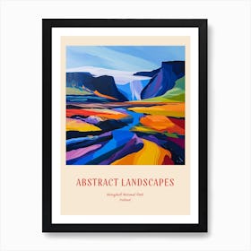 Colourful Abstract Vatnajkull National Park Iceland 1 Poster Art Print