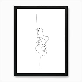 Line Art Love Art Print