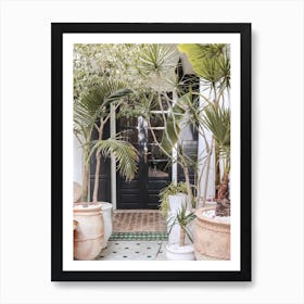 Tropical Entry In Marrakech Art Print