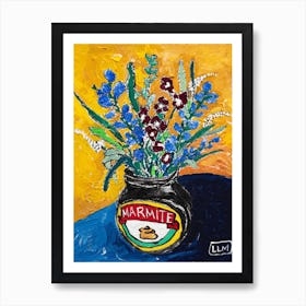 Floral Still Life With Wildflowers Art Print
