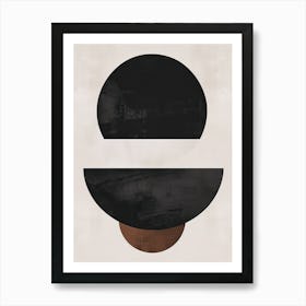 Abstract Ripples Bauhaus Minimalist Art Print