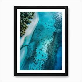 Aerial View Of A Tropical Island 6 Art Print