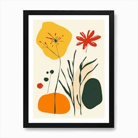 Abstract Floral Painting 19 Art Print