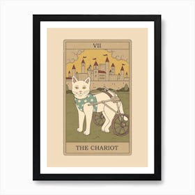 The Chariot   Cats Tarot Art Print