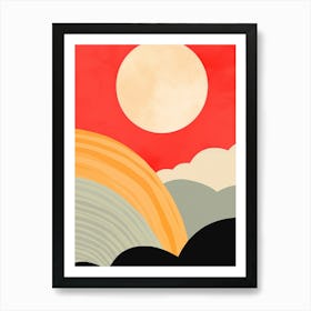 Sunset In The Sky Art Print