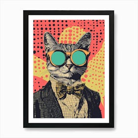 Super Cool Cat Illustration Pop 2 Poster