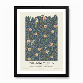 Bird And Pomegranate Exhibition Poster, William Morris Art Print