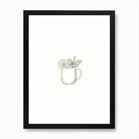 Moscow Mule Minimalistic Art Print