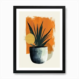 Potted Plant, minimalism Art Print