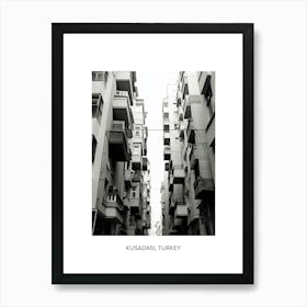 Poster Of Malaga, Spain, Photography In Black And White 6 Art Print