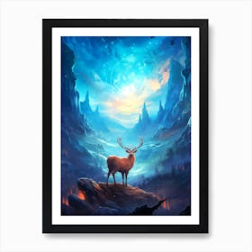 Deer In The Forest 1 Art Print