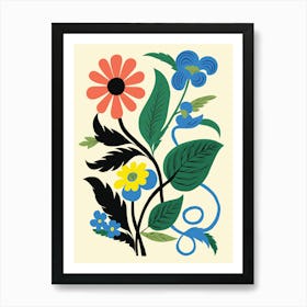 Swedish Flowers Art Print