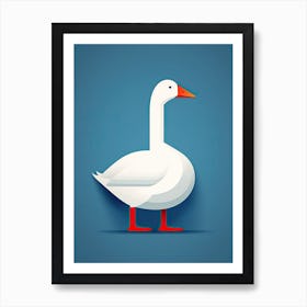 White Goose Art Print