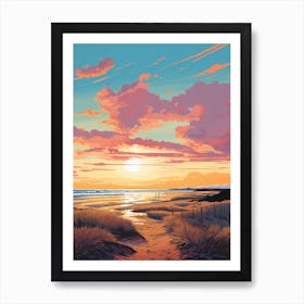 A Painting Of Camber Sands East Sussex 3 Art Print