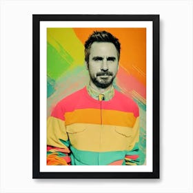 Sam Rockwell Colourful Pop Movies Art Movies Art Print