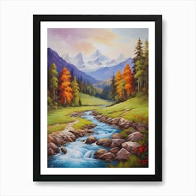 Autumn In The Mountains 3 Art Print