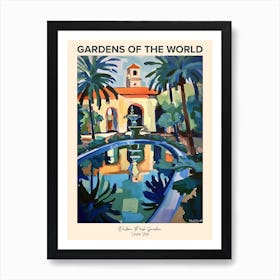 Balboa Park Garden Gardens Of The World Poster Art Print