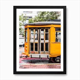 Yellow Trolley Art Print