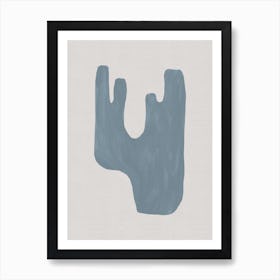 Mid Century Blue Iv Art Print