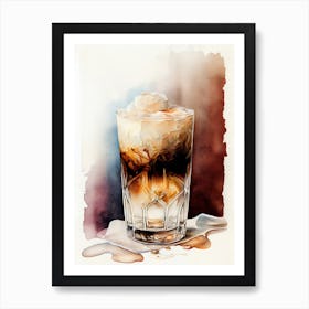 Coffee In A Glass drinks Art Print