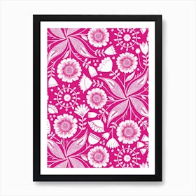 Pink Botanical Art Print