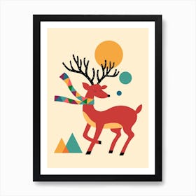 Deer Autumn Art Print