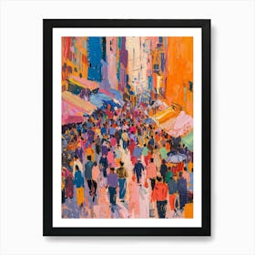 Hong Kong Street Scene Art Print