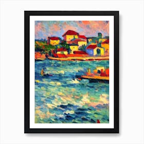 Port Of Pointe À Pitre Guadeloupe Brushwork Painting harbour Art Print