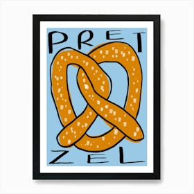 Pretzel Blue Poster