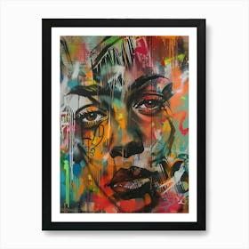 Woman'S Face 13 Art Print