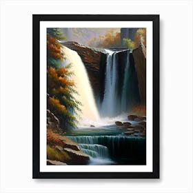 Düden Falls, Turkey Peaceful Oil Art  (2) Art Print