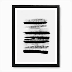 Black And White Stripes Art Print