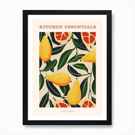 Amalfi Lemon Fruit Market Poster Art Print by MedArt - Fy