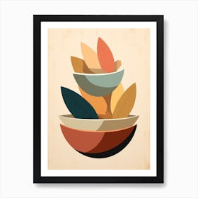 Autumn Leaves In A Bowl 1 Art Print