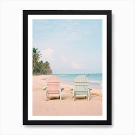 Long Beach Koh Lanta Thailand Turquoise And Pink Tones 2 Art Print