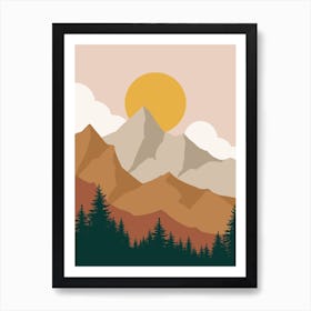 Mountain Landscape 11 Art Print