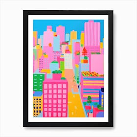 New York City Colourful View 8 Art Print